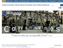 Tablet Screenshot of discapacitadossinfronteras.com